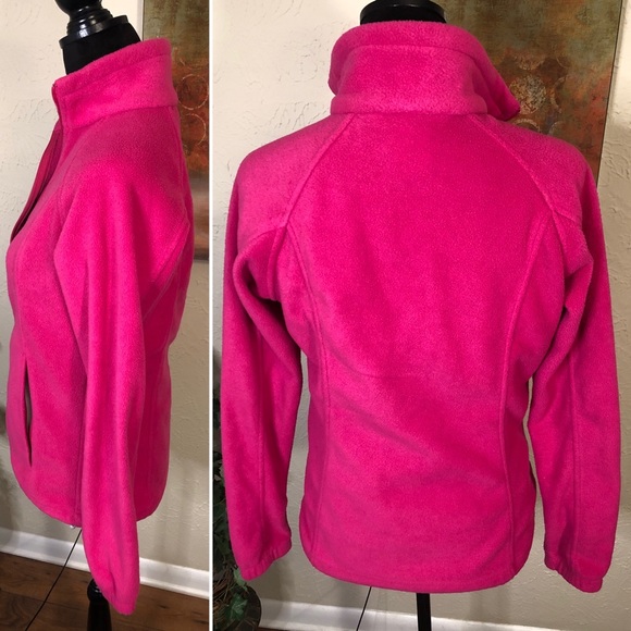 Columbia Pink Fleece Zipper Front Jacket - Picture 7 of 7